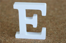 Load image into Gallery viewer, 8cm free Standing Artificial wood wooden white Letters for Wedding Decorations &amp; Home Decorations of Brithday Gifts