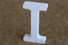 Load image into Gallery viewer, 8cm free Standing Artificial wood wooden white Letters for Wedding Decorations &amp; Home Decorations of Brithday Gifts