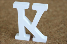 Load image into Gallery viewer, 8cm free Standing Artificial wood wooden white Letters for Wedding Decorations &amp; Home Decorations of Brithday Gifts