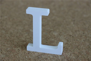 8cm free Standing Artificial wood wooden white Letters for Wedding Decorations & Home Decorations of Brithday Gifts
