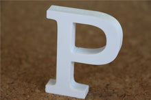 Load image into Gallery viewer, 8cm free Standing Artificial wood wooden white Letters for Wedding Decorations &amp; Home Decorations of Brithday Gifts