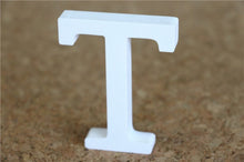 Load image into Gallery viewer, 8cm free Standing Artificial wood wooden white Letters for Wedding Decorations &amp; Home Decorations of Brithday Gifts