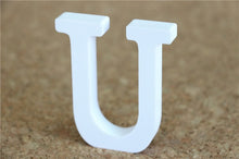 Load image into Gallery viewer, 8cm free Standing Artificial wood wooden white Letters for Wedding Decorations &amp; Home Decorations of Brithday Gifts