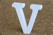 Load image into Gallery viewer, 8cm free Standing Artificial wood wooden white Letters for Wedding Decorations &amp; Home Decorations of Brithday Gifts