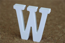 Load image into Gallery viewer, 8cm free Standing Artificial wood wooden white Letters for Wedding Decorations &amp; Home Decorations of Brithday Gifts