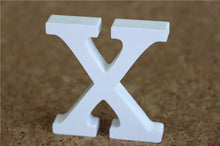 Load image into Gallery viewer, 8cm free Standing Artificial wood wooden white Letters for Wedding Decorations &amp; Home Decorations of Brithday Gifts