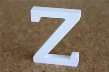 Load image into Gallery viewer, 8cm free Standing Artificial wood wooden white Letters for Wedding Decorations &amp; Home Decorations of Brithday Gifts