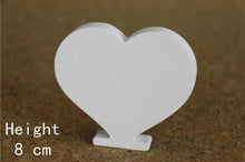 Load image into Gallery viewer, 8cm free Standing Artificial wood wooden white Letters for Wedding Decorations &amp; Home Decorations of Brithday Gifts