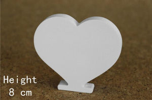 8cm free Standing Artificial wood wooden white Letters for Wedding Decorations & Home Decorations of Brithday Gifts