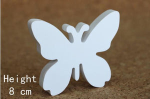 8cm free Standing Artificial wood wooden white Letters for Wedding Decorations & Home Decorations of Brithday Gifts