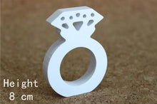 Load image into Gallery viewer, 8cm free Standing Artificial wood wooden white Letters for Wedding Decorations &amp; Home Decorations of Brithday Gifts